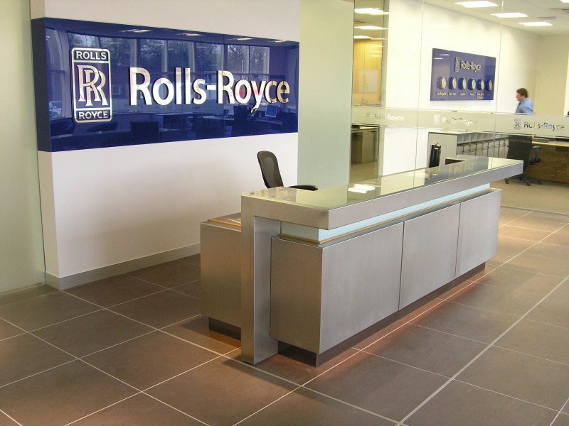 Rolls Royce Derby Bespoke Reption Counter