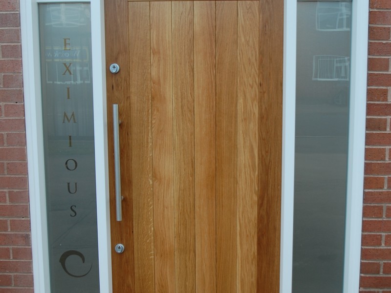 front door joinery oak